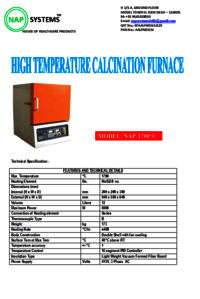 High Temperature Calcination Furnace