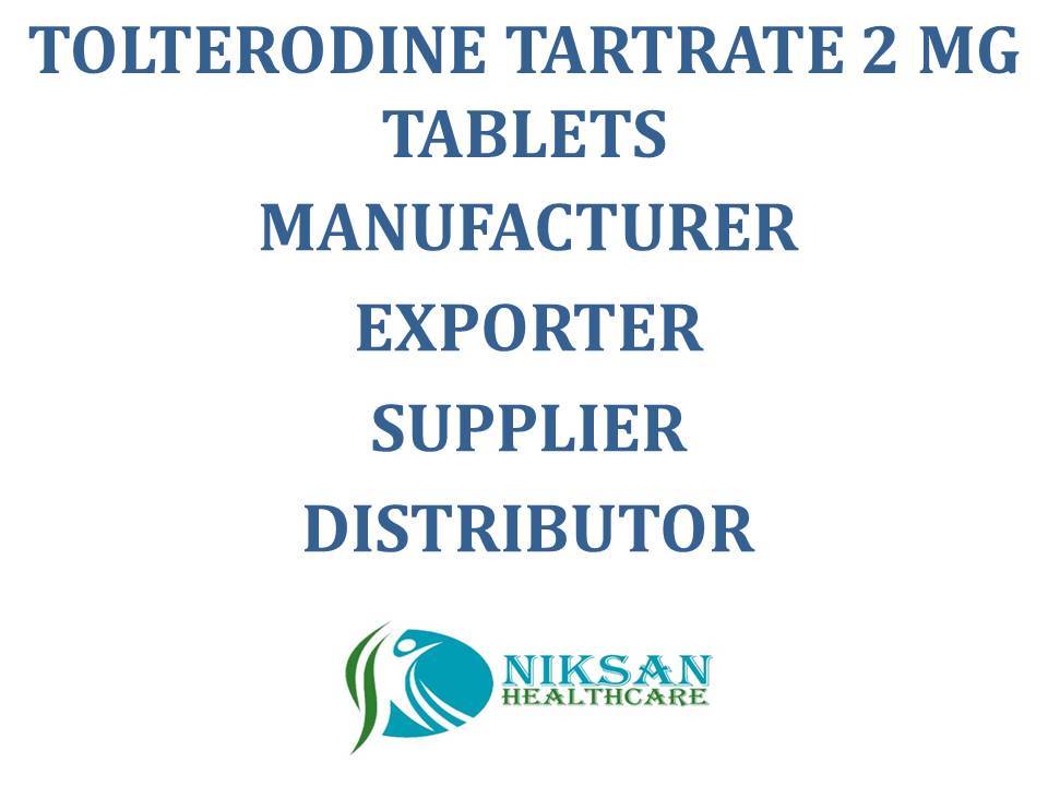 TOLTERODINE TARTRATE 2 MG TABLETS