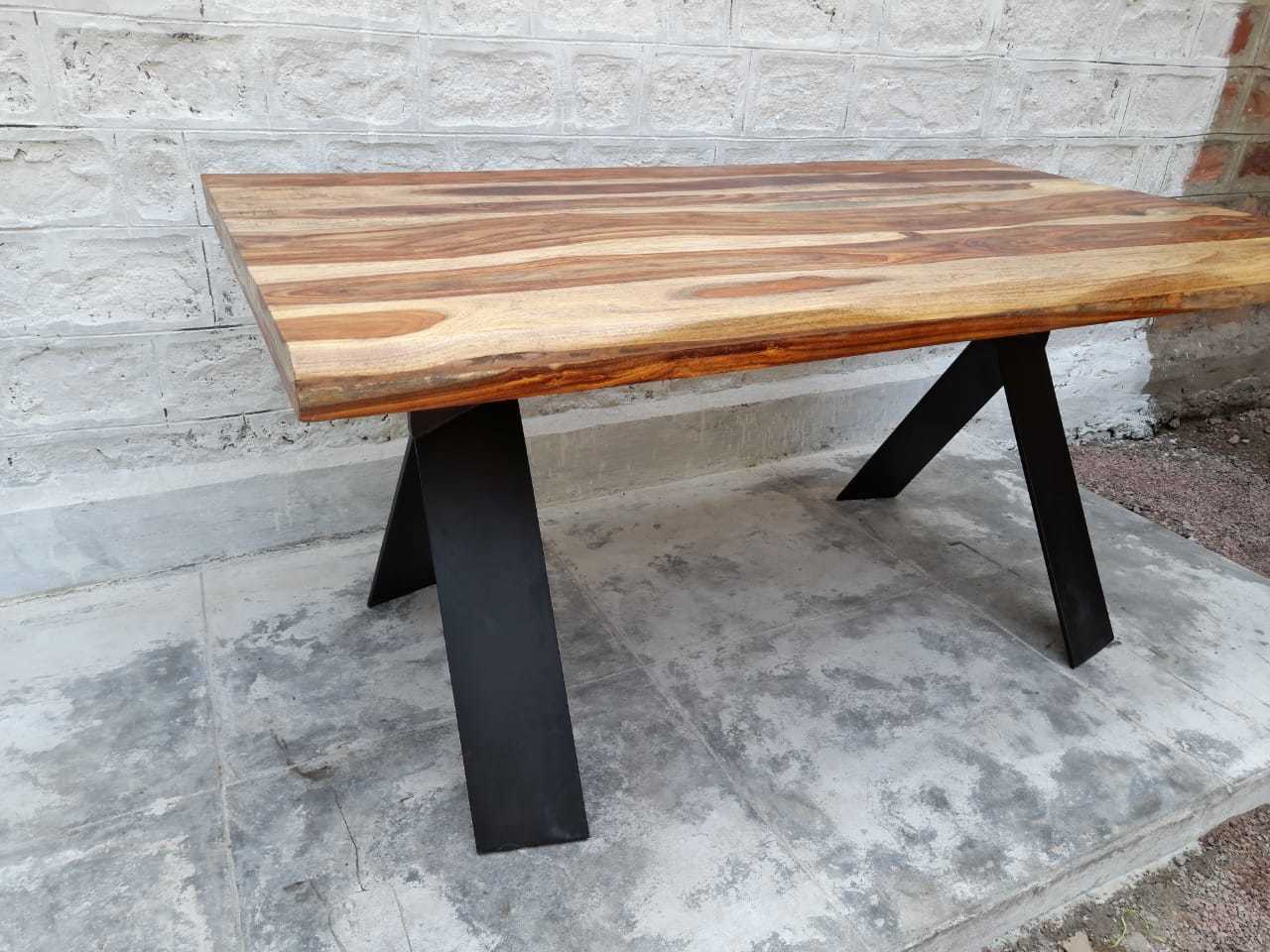 Iron and Wooden Dining table