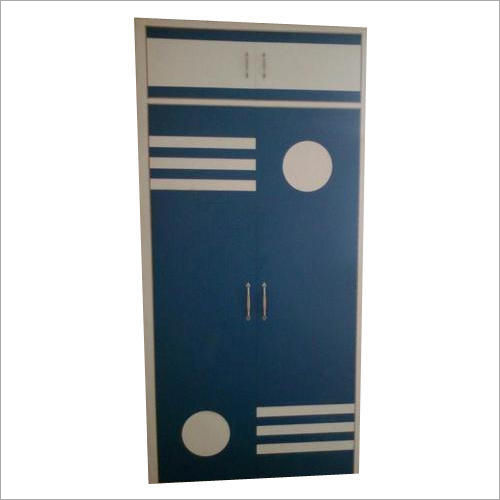 Blue Wooden Modular Hinged Wardrobe