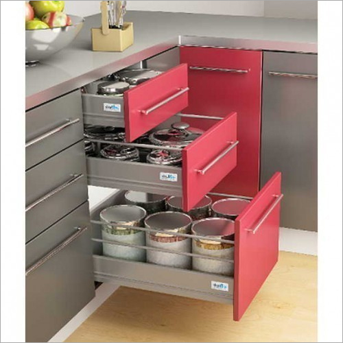 Grey Modular Kitchen Rack