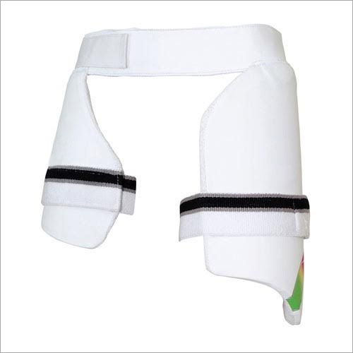 Cricket White Thigh Guard Application: Safety Pad