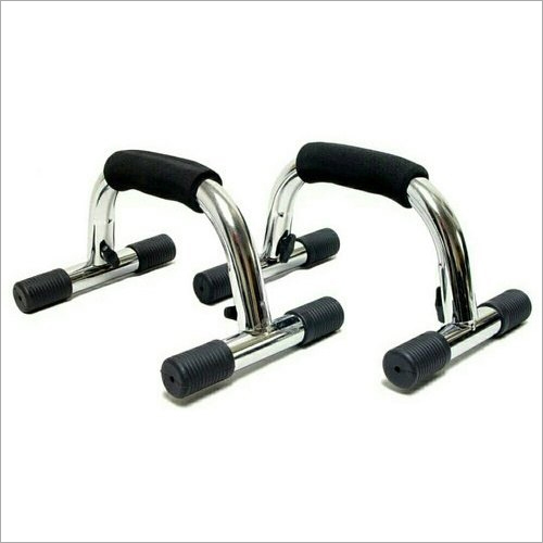 SS And Rubber Gym Push Up Bar