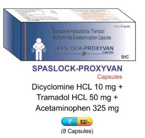 Spaslock-Proxyvan Capsules Ingredients: Dicyclamine Hacl