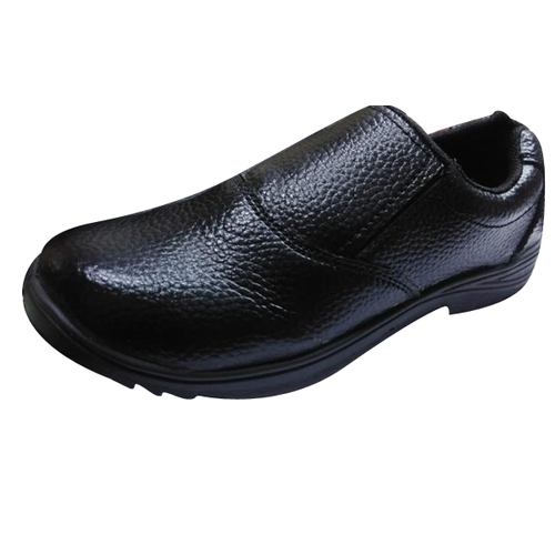 Black Leather Safety Shoes