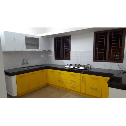 L Shape Fancy Modular Kitchen