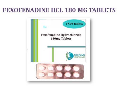 FEXOFENADINE HCL 180MG TABLETS