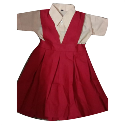 Washable Girls School Shirt And Skirt Uniform Set