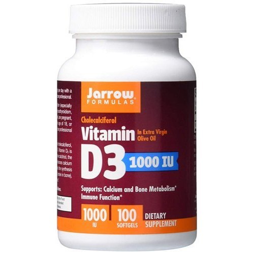 Jarrow Formulas Vitamin D3 -- 1000 Iu - 100 Softgels Efficacy: Promote Healthy & Growth