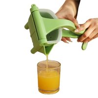 Plastic Manual Hand Press Juicer - 24 X 13 X 9 Cm, 500 Gms , Random Shade | Ideal For Kitchen Use, Durable Plastic Construction