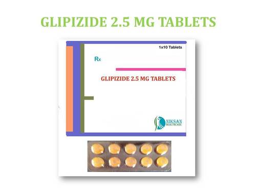 Glipizide 2.5 Mg Tablets General Medicines