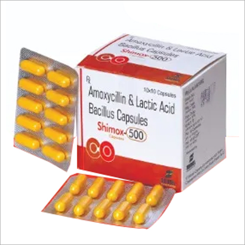500 mg Amoxicillin and Lactic Acid Bacillus Capsules