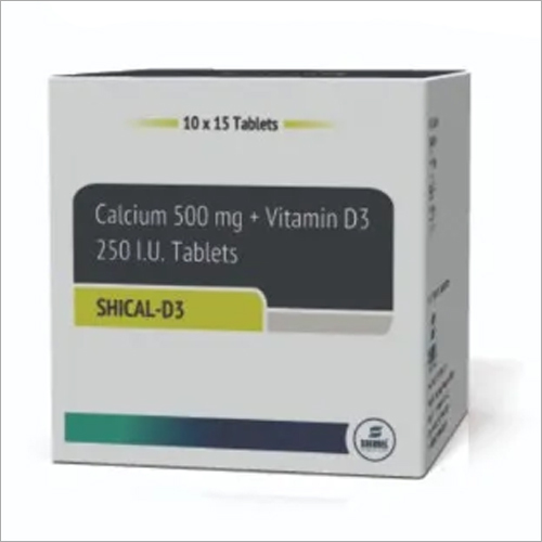 500 mg Calcium Vitamin D3 250 IU Tablets