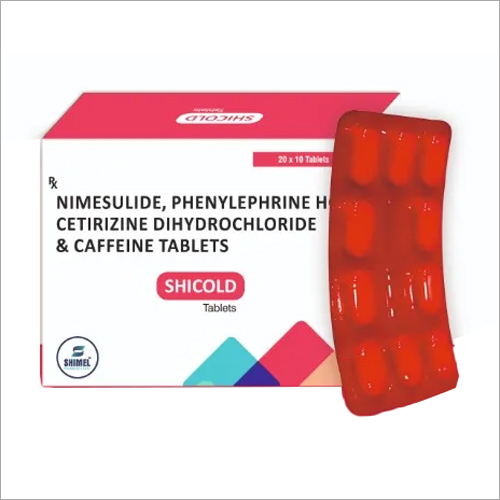 Nimesulide Phenylephrine Cetirizine Dihydrochloride and Caffeine Tablets