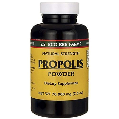 YS Royal Jelly & Honey Bee - 70,000 Mg Propolis Powder, 2.5 Oz | Promotes Healthy Growth & Vitality