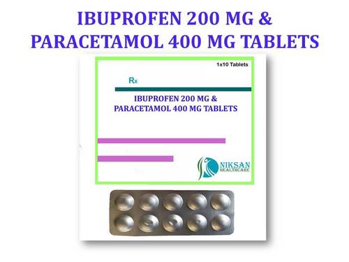 Ibuprofen 200 Mg &Paracetamol 400 Mg Tablets General Medicines