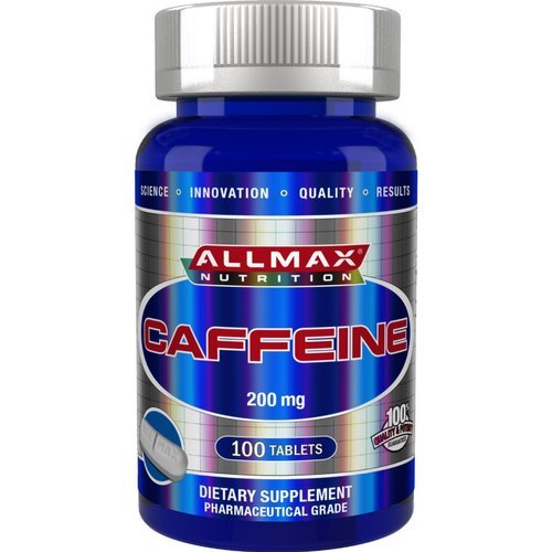 Allmax Nutrition, 100% Pure Caffeine + Easy-to-cut In Half Pill, 200 Mg, 100 Tablets Amx-12622 Efficacy: Promote Healthy & Growth