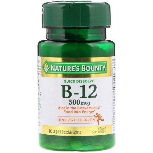 Natures Bounty Quick Dissolve Fast Acting 2500 Mcg Vitamin B 12