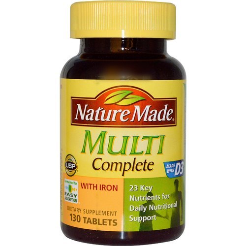 Nature Made, Multi, Daily, With Iron, 300 Tablets Ndm-01889 Efficacy: Promote Healthy & Growth
