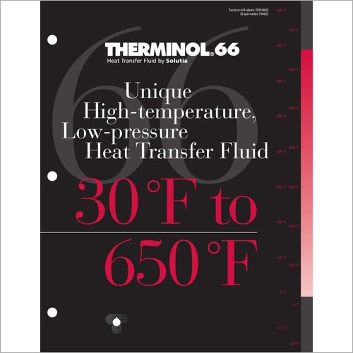 Therminol 66 High Temperature Thermic Oil - Flash Point 199Â°C, Max Use Temp 350Â°C, Viscosity 29 cSt at 40Â°C | Application for Machine Tools & Industrial Use