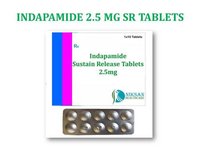 Indapamide Tablets - 2.5 Mg Dosage | Effective Treatment For Hypertension, Heart Failure, Easy To Use And Store, Suitable For All, Administer With Milk Or Water