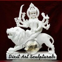 Marble Durga Mata Devi Statue - Feature: Durable