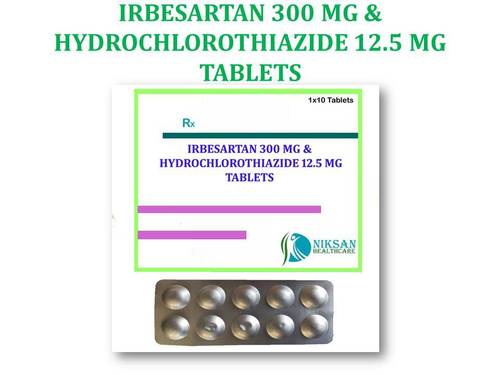 Irbesartan 300 Mg &Hydrochlorothiazide 12.5 Mg Tablets General Medicines