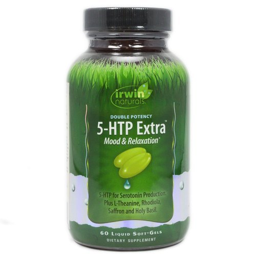 Irwin Naturals, Double Potency, 5-htp Extra, 60 Liquid