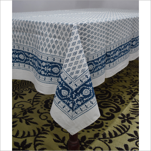 Available In Different Color Hand Block Printed Table Cloth