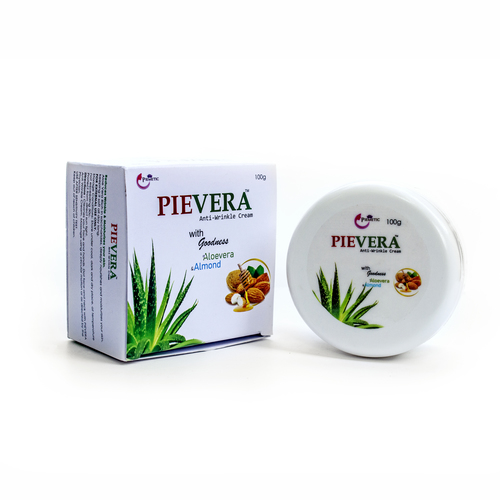 Pievera Anti-Wrinkle Cream With Goodness Of Aloevera &Almond, 100G Easy To Use