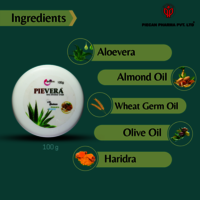 Pievera Anti-Wrinkle Cream with goodness of Aloevera &Almond, 100g