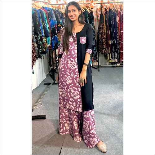 Ladies Designer Lavender Ethnic Suit
