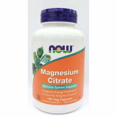 Now Foods Magnesium Citrate - 120 Veg Capsules Efficacy: Promote Healthy & Growth
