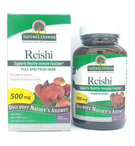 Natures Answer Reishi - 500 Mg - 90 Vegetarian Capsules Efficacy: Promote Healthy & Growth