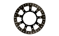 Motorcycle Brake Disc - 320mm Steel Brake Discs, 5mm Thickness, Black Finish - 10 Holes, 1.5kg Weight, Sbs Certified