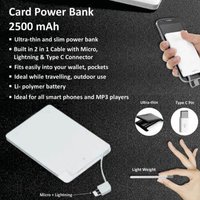 2500mAh Card Power Bank