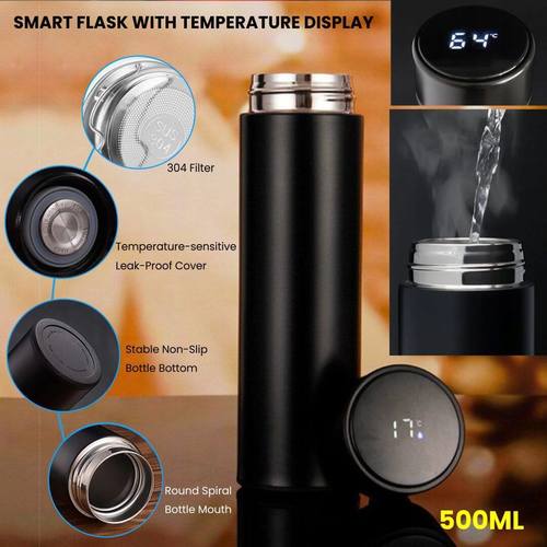 Smart Flask with Temperature Display