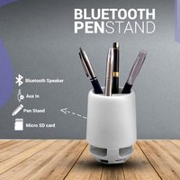 Portable Desk Pen Stand Cum Wireless Bluetooth Speaker