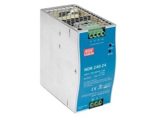 NDR-240-24 MEANWELL POWER SUPPLY SMPS 10A 24V DC