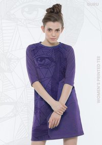 Ladies Long T Shirt 3/4th Sleeve