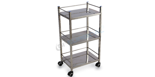 Rectangular Bedside Table Tray Trolley