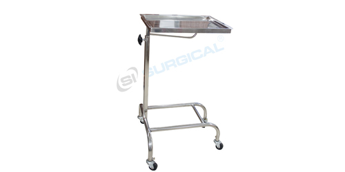 OT MAYOS INSTRUMENT TROLLEY WITH SS TRAY (SIS 2037)