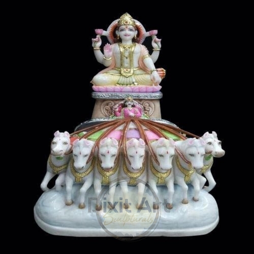 Marble Surya Bhagwan Statue