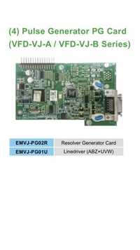 Encoder Feed Back PG Card for Delta VFD-VJ
