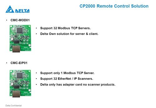 EtherNet-IP Communication Card for Delta VFD-C2000 By POWER TECH SYSTEM
