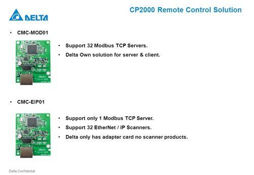 EtherNet-IP Communication Card for Delta VFD-C2000