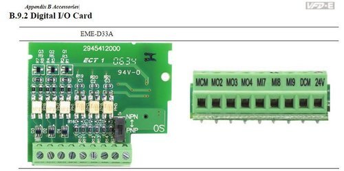 Delta Input Output Extension Card By POWER TECH SYSTEM