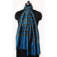 Fine Wool Zari Lines Stole