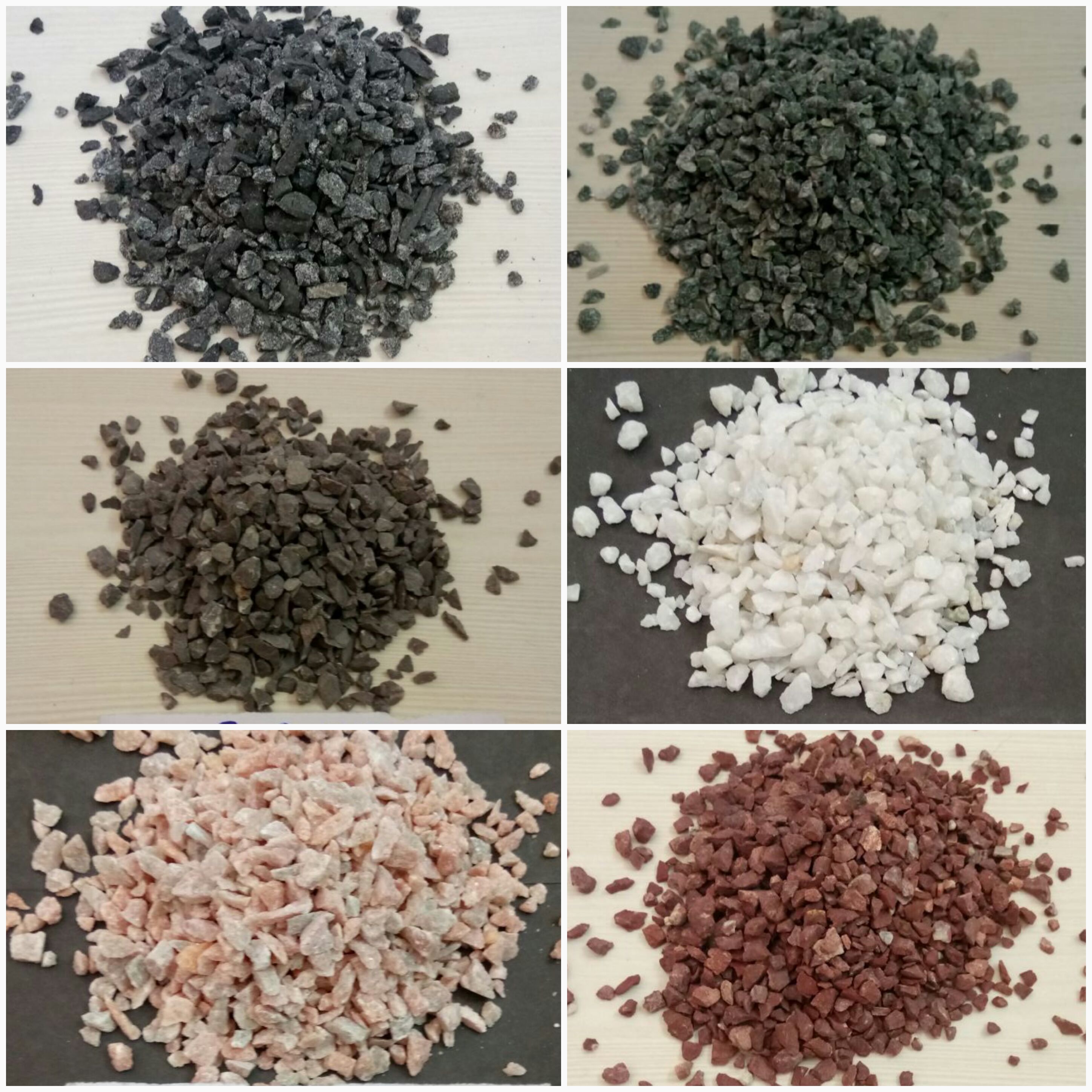 dark rosa Pink color chippinga and gravels for landscape and extirior wall texture decoration