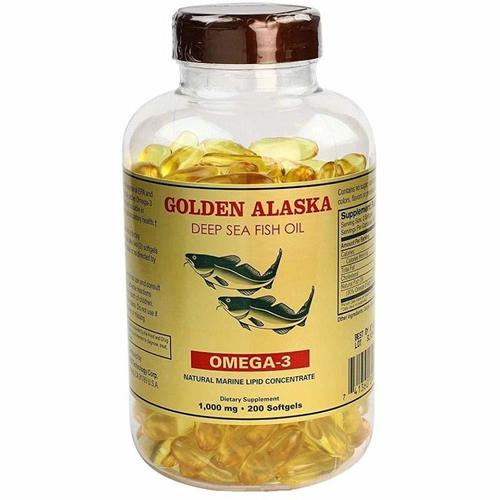 NCB Omega 3 Deep Sea Fish Oil - 1000mg Soft Gel, 200 Vegetarian Softgels to Promote Healthy Growth